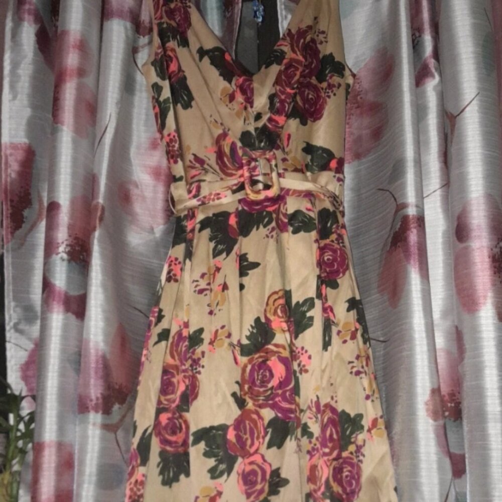Floral Print Cocktail Dress
